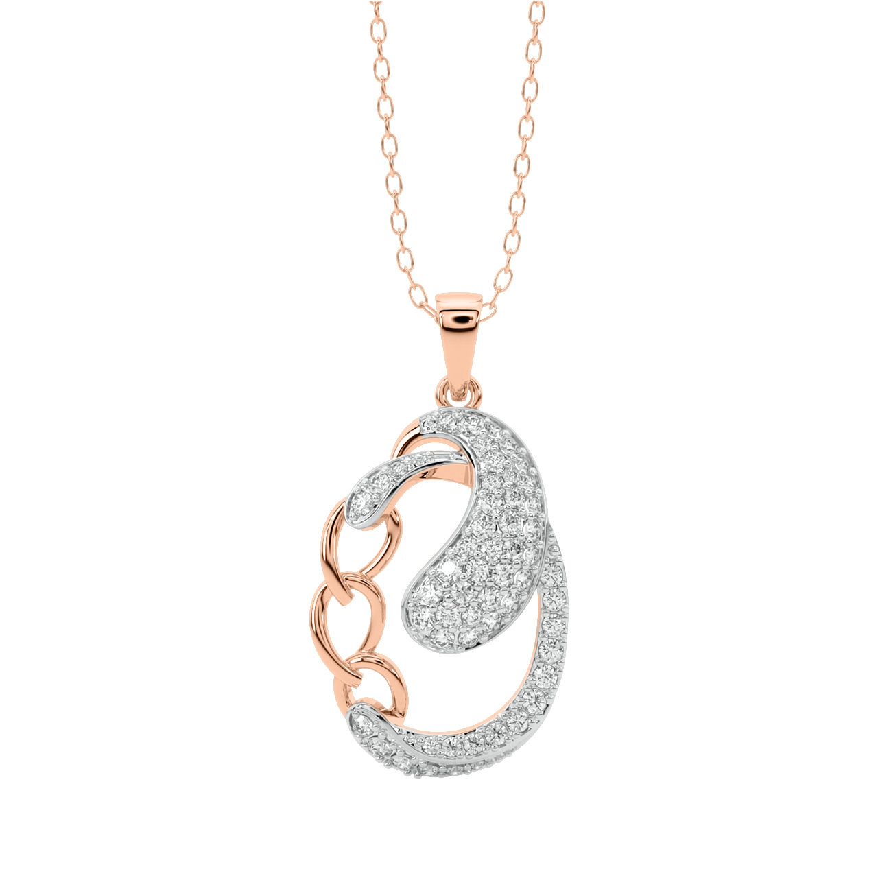 Wyatt Round Diamond Office Wear Pendant